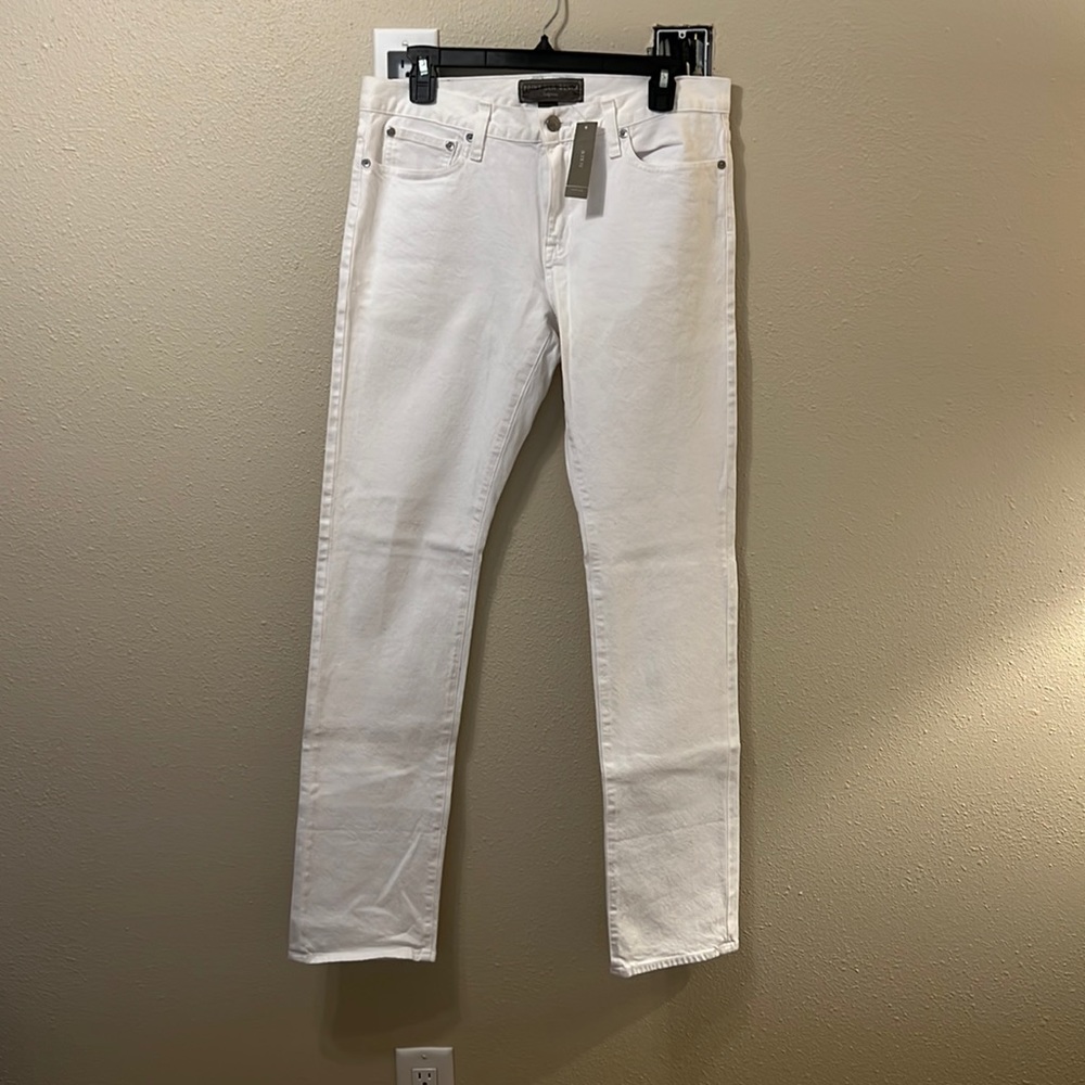 JCrew Point Sur Denim White Jeans